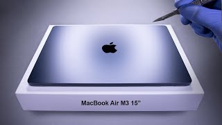 MacBook Air M3 15quot Unboxing and Gaming Test  ASMR [upl. by Serafine]