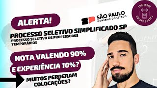 Processo seletivo simplificado de Professores SP Peso da nota e experiência Veja [upl. by Adran]