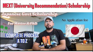 MEXT University Recommendation ScholarshipJapanese Govt ScholarshipHindiUrdu Awais Vlogs [upl. by Sorce605]