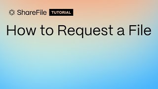 How to Request a File [upl. by Assele324]