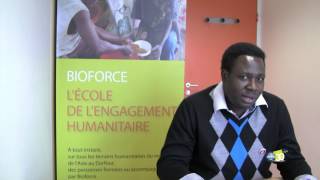 Interview de Komi Bansah diplômé Bioforce RH Solidarités International [upl. by Esilahs792]