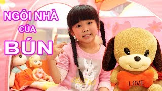 Trò Chơi Ngôi Nhà Tí Hon của Bé Bún và Bé Bắp ♥ CreativeKids ♥ [upl. by Ameehs820]