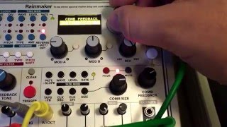 Karplus  Strong on the Intellijel  Cylonix Rainmaker spectral delay [upl. by Ariane]