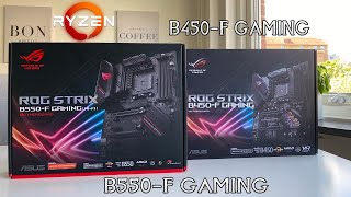 Распаковка ASUS ROG STRIX B550F GAMING WiFi Сравнение с B450f Gaming [upl. by Etnoved]