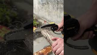 Mini chainsaw electric chainsaw gergaji [upl. by Adnahsar459]