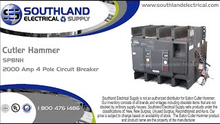 Westinghouse Cutler Hammer SPBNH 2000 Amp 600 Volt 4 Pole MCS Fixed Mount [upl. by Airotkciv]