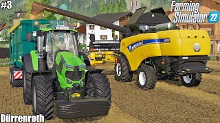 Dürrenroth HARVESTING WHEAT and PREPARING SOIL for SEEDING W DEUTZ FARHR│Dürrenroth│FS22│3 [upl. by Buna]