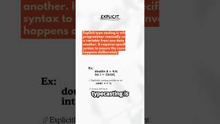 Master Type Casting in Programming Ultimate Guide to Implicit amp Explicit Conversion [upl. by Fairleigh]