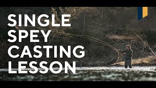 Fly Fishing Lesson  How to Single Spey Cast [upl. by Eniamor478]