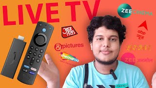 Amazon Fire TV Stick Pe Live TV Kaise Dekhe  How to see LIVE TV in Amazon Fire Stick [upl. by Asylla364]