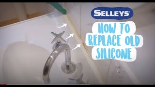 How to Remove old Silicone and Replace it with new Silicone  Selleys [upl. by Baniez720]