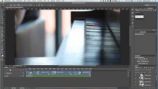 Videoschnitt in Photoshop CC Videoübergänge und Audio  Folge 36 [upl. by Gerianna570]