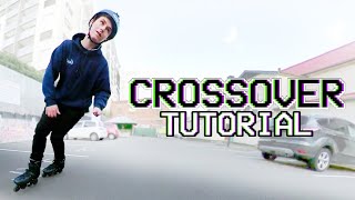 How to do Crossovers on Rollerblades  Beginner Inline Skating Tutorial [upl. by Reamonn]