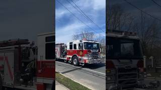 Farmingville Engine 4 Responding  Outside Fire [upl. by Anirret]