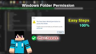 Fix You Have Been Denied Permission To Access This Folder WINDOWS 1011  EASY FIX [upl. by Ahseket231]