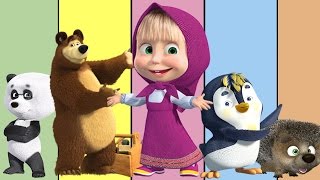 MASHA AND THE BEAR FINGER FAMILY Song Lollipop Nursery Rhyme [upl. by Nhar]