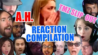 Amber Heard TMZ Slip Out Reaction Compilation [upl. by Arlene]