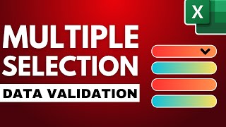 How to Create A MULTISELECT DropDown List in Excel [upl. by Gem]
