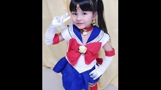 【華月5歳】なりきり☆美少女戦士セーラームーン Sailor Moon 手作り衣装で変身してみた [upl. by Yruama]