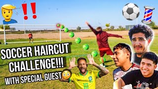 SOCCER CHALLENGES FOR FREE HAIRCUTS [upl. by Adnahsor]