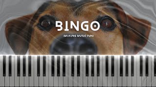 Making Music Fun  BINGO  Easy Primer Level Both Hands Melody Piano Tutorial [upl. by Hardwick]