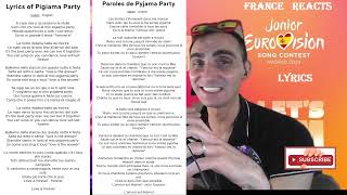 🌎FRANCE REACTS EUROVISION JUNIOR SPAIN 2024 ITALY LYRICS🌎 [upl. by Heall]