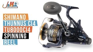 Shimano Thunnus Ci4 TU8000CI4 Spinning Reel  JampH Tackle [upl. by Salohci]