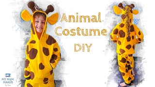 DIY ANIMAL COSTUME for Kids  Sewing Tips for Halloween or your Dress Up Box [upl. by Emmy855]