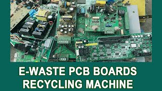 Electronic Waste Recycling Plant LineEWaste WEEE Recycling Business PCB Board Recycling Machine [upl. by Enyad]