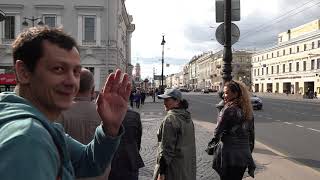 Walking in St Petersburg  Nevsky Prospekt  part 2 of 3 [upl. by Angus]