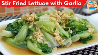 Simple Stir Fry Lettuce with Garlic [upl. by Yaya]