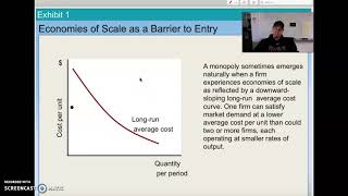 Monopoly  Barriers to Entry and Economies of Scale [upl. by Resor]