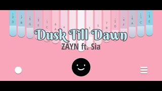 Dusk Till Dawn  ZAYN ft Sia  Kalimba Tutorial amp Tabs Keylimba App [upl. by Abihsat747]