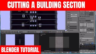 Cutting a Building Section  Blender Tutorial [upl. by Severn]