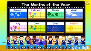 Months of the Year — a Starfall™ Movie from Starfallcom [upl. by Ahsahtan]