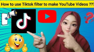 How to use Tiktok filter to make YouTube Videos  Tiktok Cartoon filter  kanwalshometips [upl. by Cerys110]