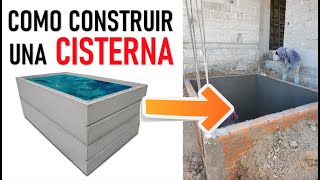 COMO CONSTRUIR UNA CISTERNA   Proceso constructivo EXPLICADO   ARTOSKETCH [upl. by Blunk]