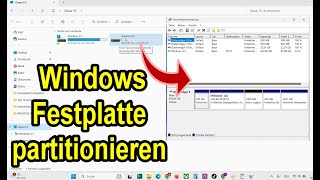 Festplatte partitionieren in Windows 11  10  Anleitung [upl. by Eirameinna]