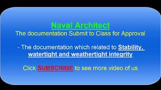 Document submit to Class  Stability watertight and weathertight integrity  Naval Architect [upl. by Wincer965]