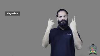 quotVagariesquot  Indian Sign Language Tutorial  How to sign [upl. by Atiuqrehs]