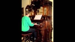 Joy to the World by Uhlein on 1896 Packard parlor organ [upl. by Yeloc513]