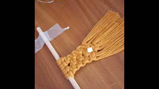 Macrame craftfirst try macrame key chain macrame macrametutorial threads diy knotting [upl. by Aiuqal]