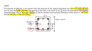 AXIALLY LOADED COLUMN BS8110 civilengineering tutorial [upl. by Etnad]