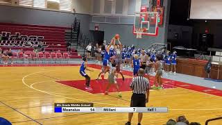 Moanalua VS Mililani 8th grade basketball  Waialua HS gym 21024 [upl. by Eireva]