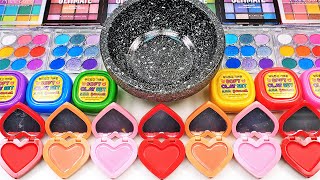 Satisfying Video How To Make Soda Slime Mixing Glitter Eyeshadow Glitter Makeup Cosmetics GoGo ASMR [upl. by Ignacia]