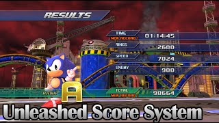 Sonic Unleashed Score System in Sonic Generations All Classic Stages [upl. by Acker]