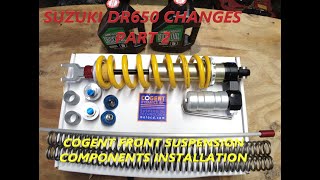 Suzuki DR650 Changes Part 21 Front Suspension [upl. by Mcevoy]