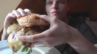 Burger Cheese z Grzybami  Dziki Hippo Fejs [upl. by Schweitzer]