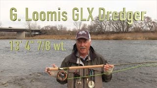 Fishing and Casting the G Loomis GLX Dredger 13 4quot 78 wt Spey rod [upl. by Aennil43]