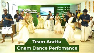 Onam Dance Performance  പൊളി ഡാൻസ്  Malayalam Dance Video  Team Arattu  Osaka Group [upl. by Huskey]